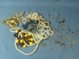 Lot of Costume Jewelry for crafting