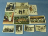 1918 Vintage WWI Era Postcards, & 4 Photo Snapshots w/ 1910's Cars