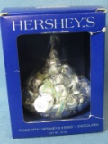 1989 Hershey's Kisses Glass Kiss Candy Dish & Contents In Box