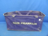 Ben Franklin Shopping Basket – 9 ¾ x 17 ¼ – Some Wear – Needs Cleaning
