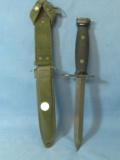 Bayonet  - Knife & Sheath – Sheath marked US M8AI – Knife Marked US M7 BOC – Very Good