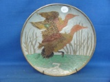 Decorative Flying Duck Plate With Hanging Bracket – No Markings – 7 7/8” D