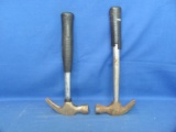Hammers With Rubber Covered Handles – One Marked Award – Both Have Wear
