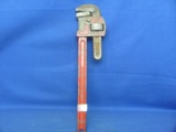 Companion 18” Adjustable Pipe Wrench #30884 – Japan - Works – Finish Wear