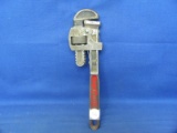West Germany 10” Adjustable Pipe Wrench – Works – Finish Wear
