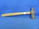 Ball Peen Hammer With Wood Handle – 16 1/8” L – Some Wear
