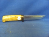 Marttinni INOX Hunting Knife – Finland – 5 1/4” Blade – Wood Handle - Good Condition