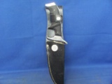 Pakistan Hunting Knife & Leather Sheath – 5” Blade – Good Condition