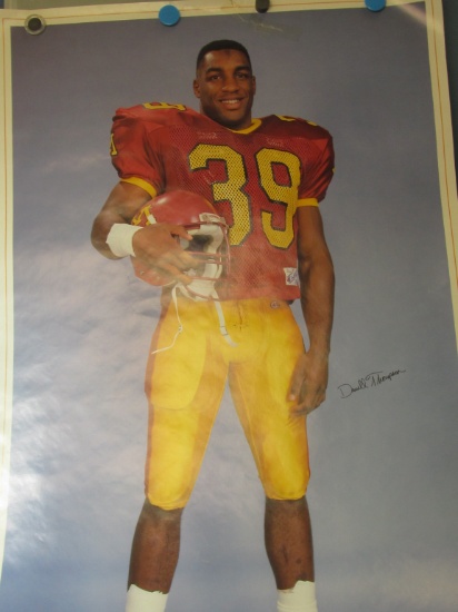 2  Posters 1989 Darrel Thompsen (SA) – Golden Gophers FB, 1987 Pendleton OR Poster