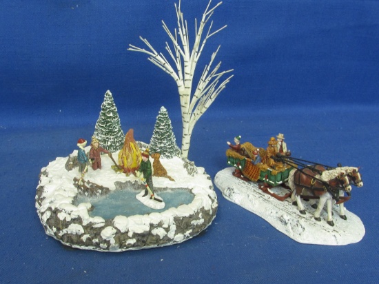 Dept. 56 Hawthorne Village Terry Redlin “Skating Pond” © 2000