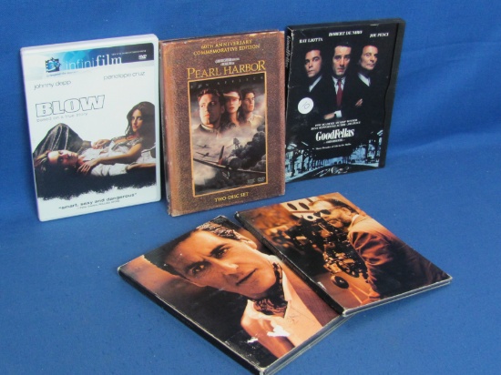 Four DVDs - “Goodfellas” - “Pearl Harbor” - And More -