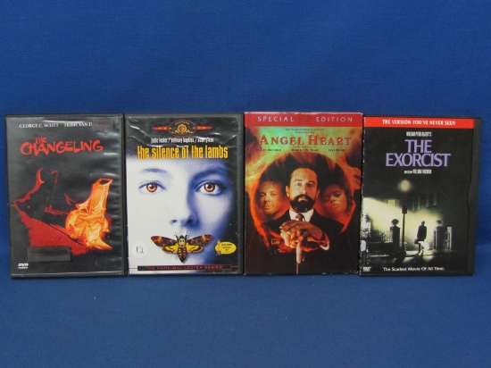 Set of 4 Horror Movies on DVD - “Silence of the Lambs” - “Angel Heart” - More -