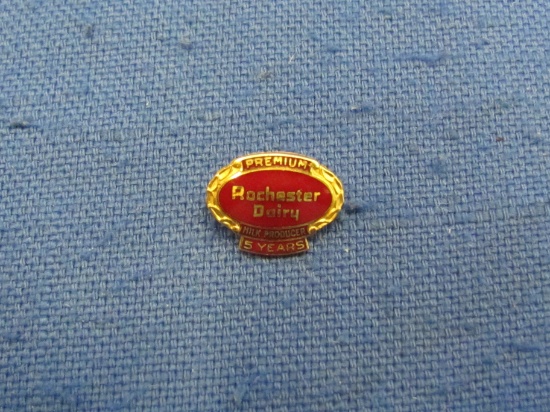 Small Red & Yellow Lapel Pin – Rochester Dairy Premium Milk Producer -