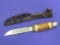 Stag Handle Fixed Blade Knife – Marked “Othello Solingen” & “Anton Wingen Jr Solingen Germany”