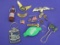 Mixed Lot: Advertising Keychains – ExpressJet Hat Pin – 1994 HOG Pin & more