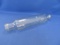 Vintage Clear Glass Rolling Pin Bottle – 13 1/2” L x appx 3” DIA