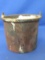 Cast Iron Crucible – Appx 4 1/2” T x 5 1/2” DIA with  1/2” Bumps for a wire handle to be fitted