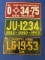 Vintage Miniature License Plates: 1953 New Mexico, Ohio & 1954 Maryland Each 5” L x 2 1/4” T