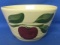 Watt Appleware Bowl  #7 Advertising Pulaski Chase Co-operative 4” T x 7” DIA with ribbed design