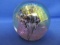3” Glass Paperweight Signed “The Glass Eye MSH  1985” – Metallic Surface, Milifiori Bursts & Pink Ca