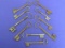 10 Large Size Iron Skeleton Keys – Unmarked – Longest is 5 3/4” - Some rust