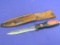 Malco DK6S Duct Knife with Leather Sheath – 10 1/2” long overall – Used condition