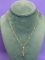 14 Kt Gold Necklace – 17” long with a 1” drop – Weight is 2.7 grams