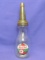 Newer Sky Chief Texaco Motor Oil Bottle – Embossed Spout w Cap – 14” tall