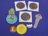 Mixed Lot: 3 Minneapolis Tags 1938 – 1952 Ice Follies Pinback – 1944 Union Pinback