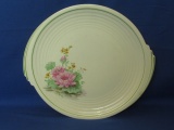 1930's Edwin Knowles China Plate Flower Basket Yorktown Shape