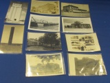 10 Vintage Postcards  – All B& W Photos – 6 postmarked 1907, 1939 & ? - Iowa, KS, Nebraska