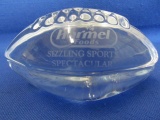 Crystal Football Paperweight 