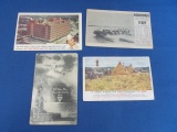 4 Postcards: Chesterfield Cigarette Factory, Wanamingo Ferry,YMCA 1919, Threshing Scene