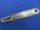 Minneapolis “Cloverleaf Creamery Co.” Milk Bottle Opener 3 1/2” L – Marked “Vaughan Chicago”