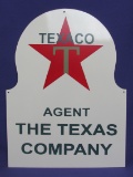 Porcelain Enamel Sign “Texaco – Agent The Texas Company” - 16” x 12”