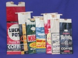 11 Vintage Coffee Bags from Mobile, Alabama – Only 1 is a Duplicate – 1 is dated 1962
