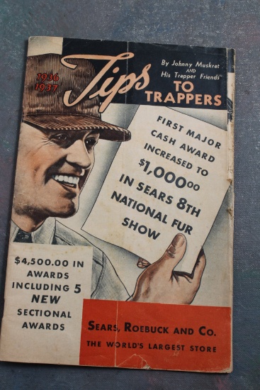 1936, 1937 Sears, Roebuck and Co. Tips to Trappers Magazine National Fur Show
