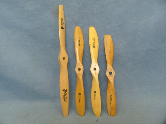 TF Top Flite Wood Propellers (4) – Used & Unused – Various Sizes