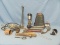 Mix Lot – Horn - Boumatic Teat – Keg Tapper – Tools – Oil Can – Wall Hanging Soap Dish – Misc.