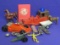 Mixed Lot of Toys: Tim-Mee Plastic Cannon – 1979 Tonka Race Car – Small Plastic Horses