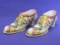 Pair of Porcelain Shoes – Made in Germany – Sticker reads “Capo Di Monte Simulated”