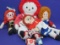 Raggedy An & Andy Dolls plus 1 Little Orphan Annie – Biggest is 25” long