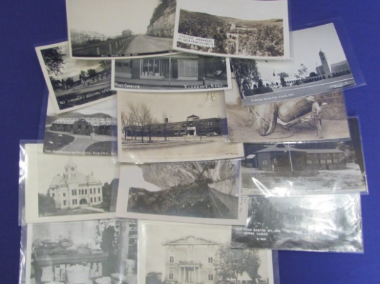 Mixed Lot of 14 Real Photo Postcards – Kansas, Colorado & more - Some vintage, some newer