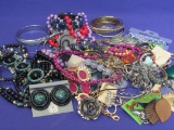 Lot of Costume Jewelry: Necklaces – Bracelets - Earrings & more