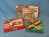 Vintage Games & Puzzle – Monopoly & Tiddledy Winks – Dick Tracy – Didn't Verify Completeness