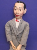 Peewee Herman Ventriloquist Doll – Missing cord to pull mouth – 24” long – Some wear