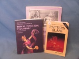 Pattern Glass - Royal Doulton Figurines – Victorian Houseware Collectible Books – Some Wear