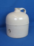 Heavy Stoneware/Pottery Jug – Unmarked – Some Chips – 9 ½” x 8” -