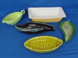 Assortment of Vintage Ceramic Planters – Dishes – Trays – Most Unmarked -