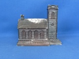 Old “Little Brown Church” Piggy Bank – Unmarked – 5 ½” x 6” -
